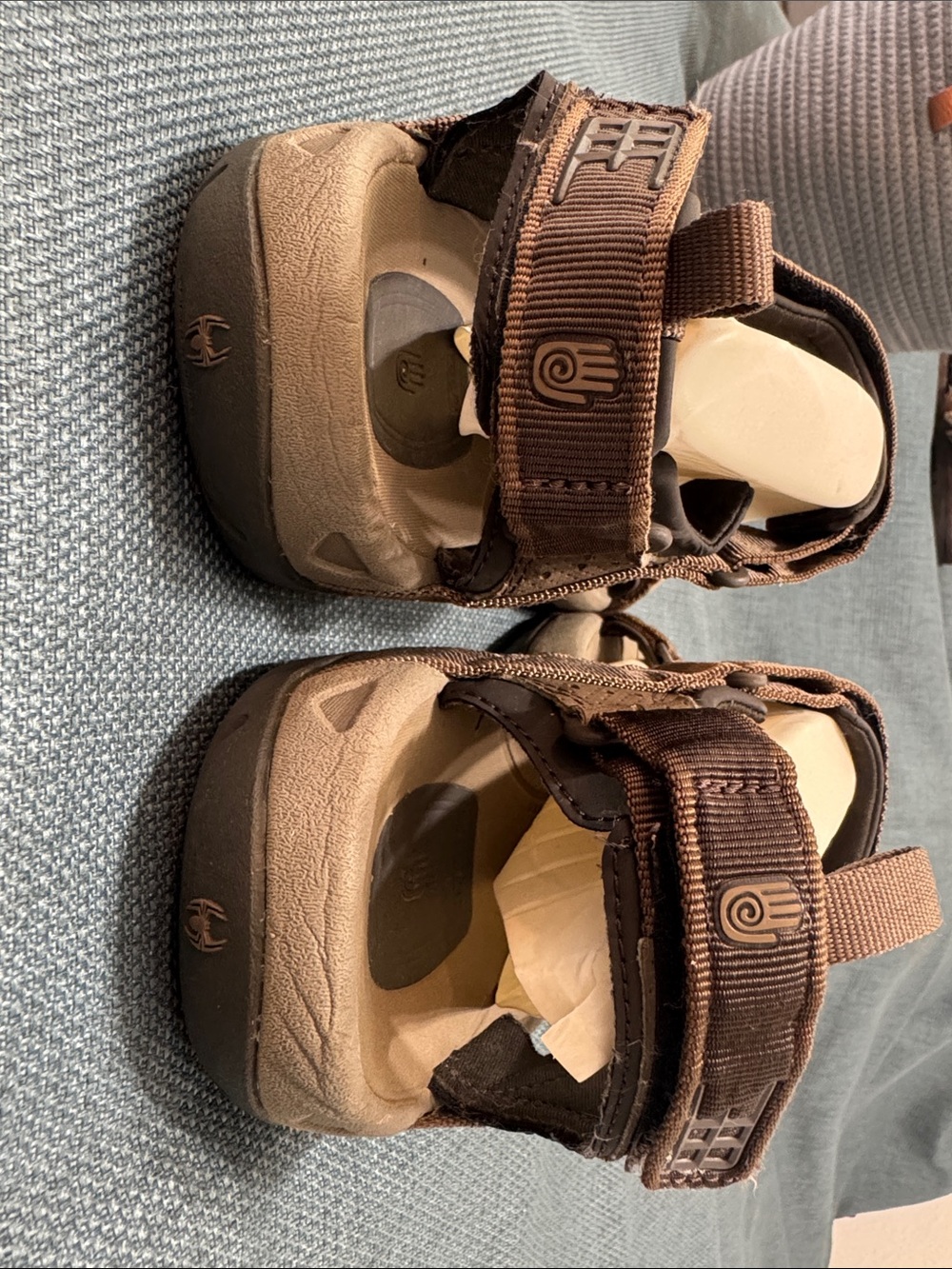 Teva Tanza Trail Hiking Sandals Men's Size 10.5 Brown Outdoor Spider Rubber 4141 - Picture 7 of 12
